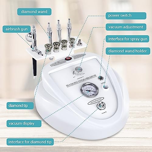 2 in 1 Diamond Microdermabrasion Machine with Spray Kit