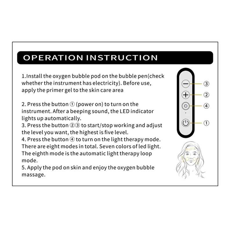 New CO2 Oxygen Bubble Device Exfoliate Oxygen Facial Machine Wrinkle Removal