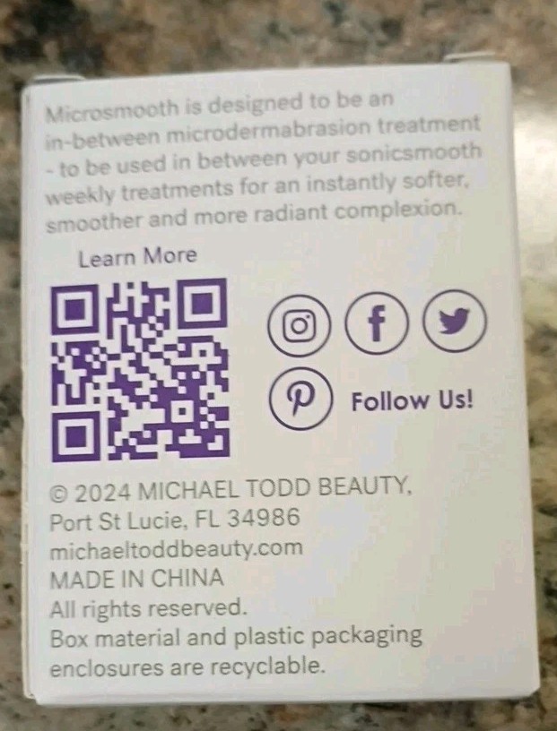 NEW Michael Todd Beauty Microsmooth Replacement Microdermabrasion Tips 2pk