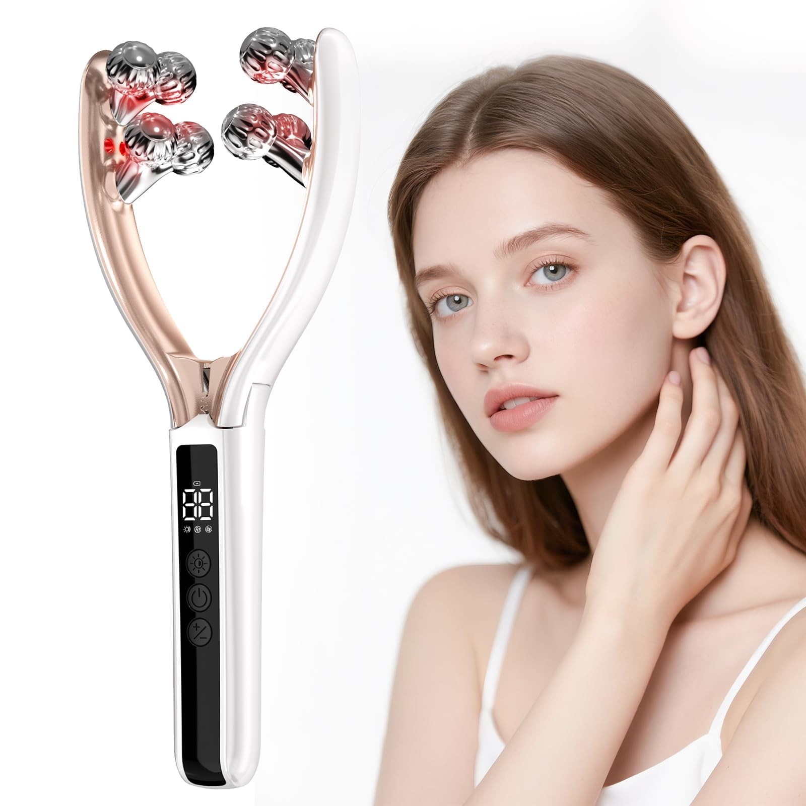Facial Massager Face and Neck | Shaper & Slimmer for Women Beige