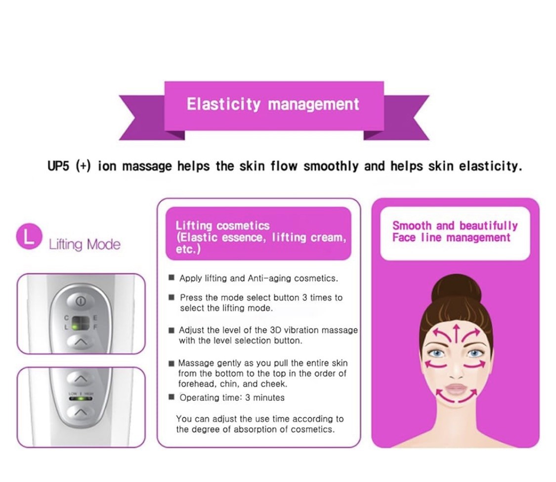 VANAV UP5 Home Care Facial Massager Device Galvanic 220V White [OFFICIAL]