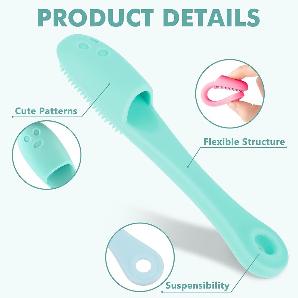 Soft Silicone Finger Brush for Deep Pore Cleansing & Gentle Pet Dental Care