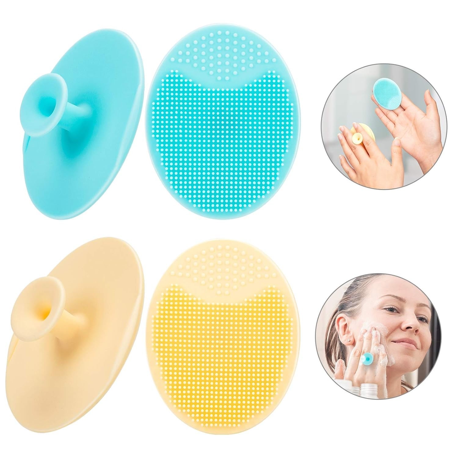 Travel-Friendly Silicone Exfoliating Brushes for Effective Skin Cleansing
