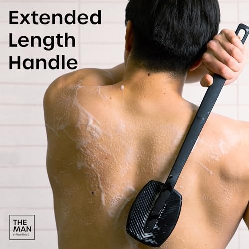 Men’s Silicone Face Scrubber – Gentle Exfoliator Face Back Scrubber