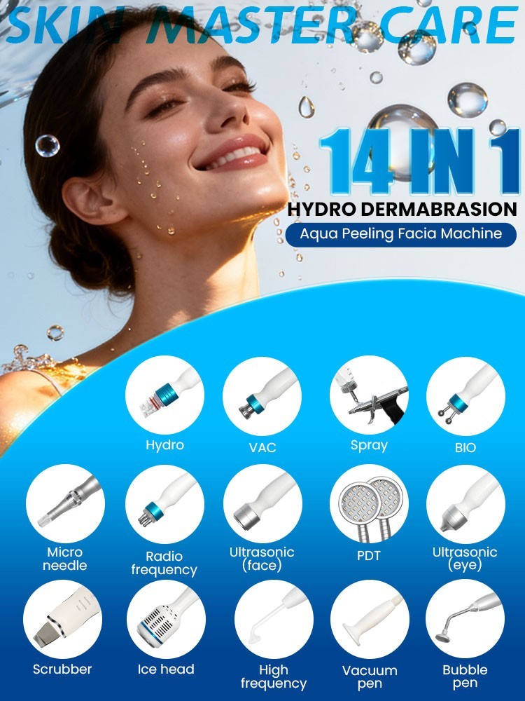 14-in-1 Facial Cleaning Skin brightening Acne Blackhead Removal beauty Machine