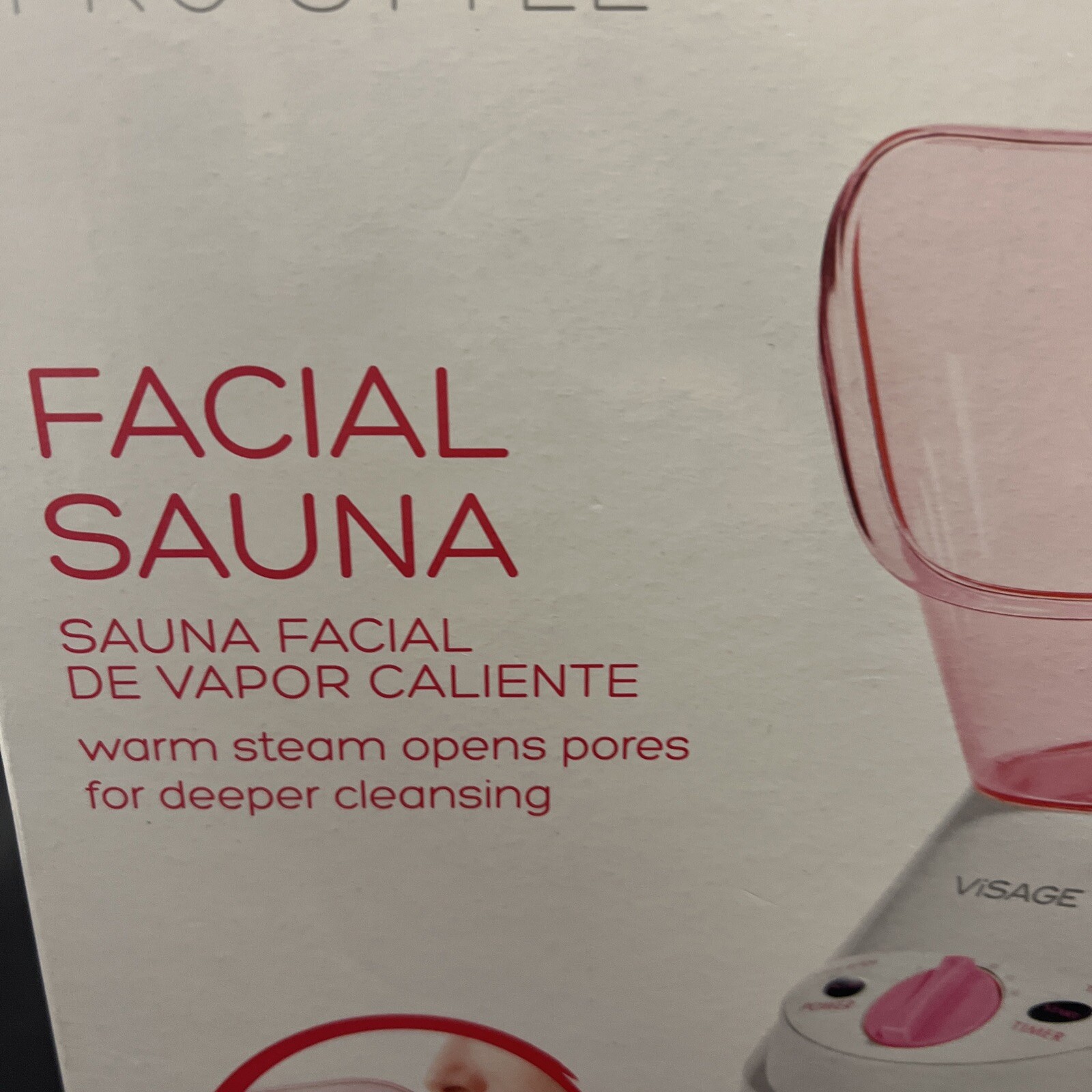 Visage Pro style Sauna Facial Pink And White New In Box