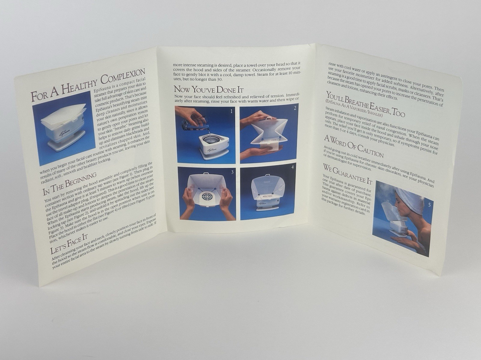 Epilady Epi Sauna Facial Steamer 1980s For Face Original Packaging VTG Tested
