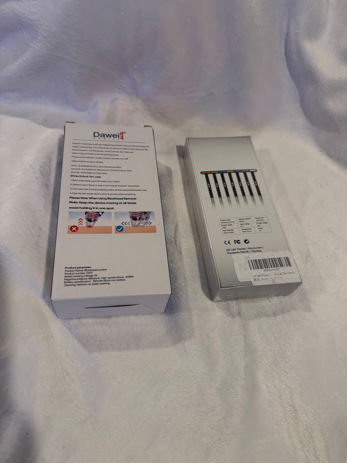 Facial Pore Vacuum Blackhead Remover + LED Beauty Wand 7-in-1 – New