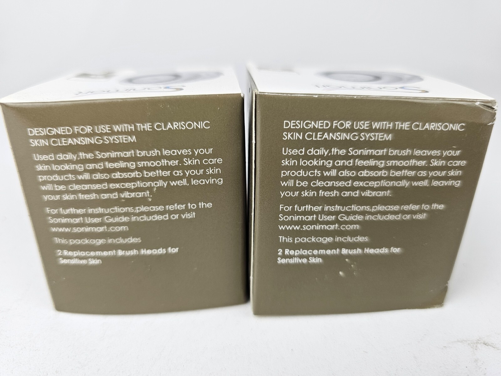 4-Pack Sensitive Replacement Facial Brush Heads For Clarisonic Mia NEW OPEN BOX