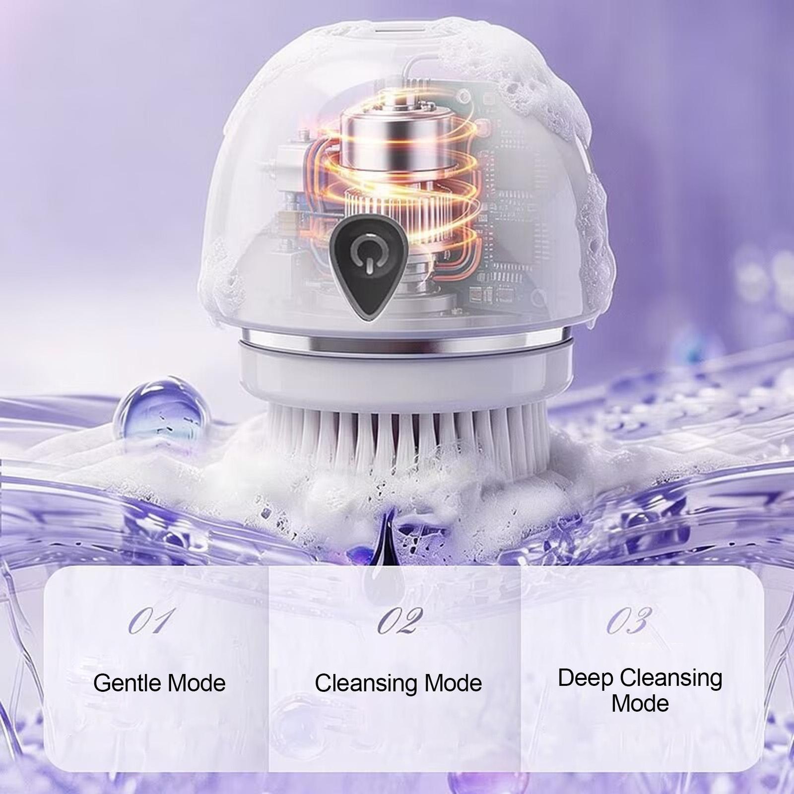 Electric Face Wash Brush 360 Rotation Ultrasonic Skin Care Tools For Women