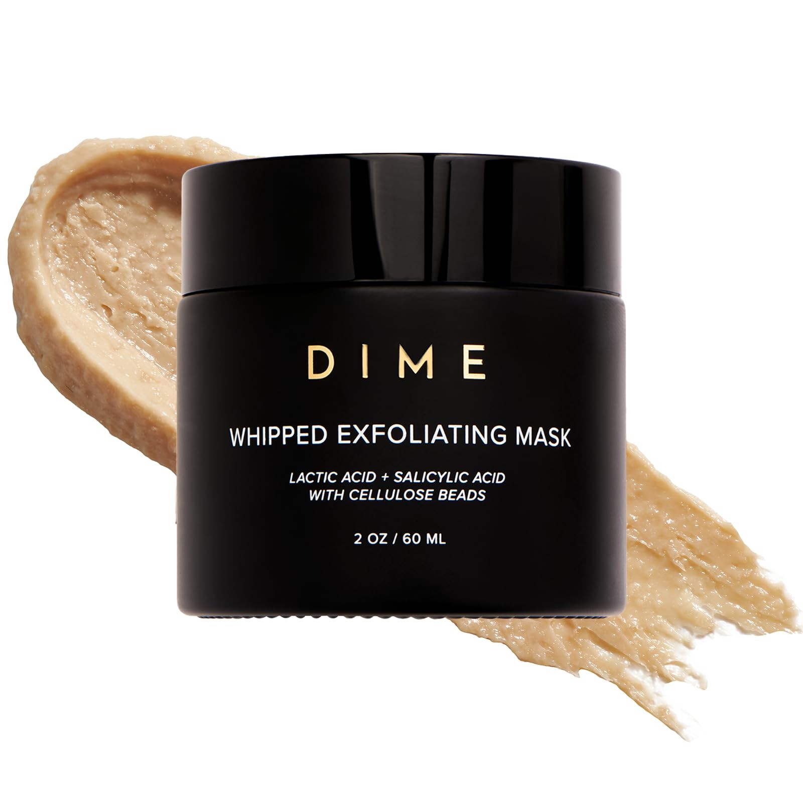 DIME Beauty Whipped Exfoliating Face Mask – Gentle Scrub 2 Ounce (Pack of 1)