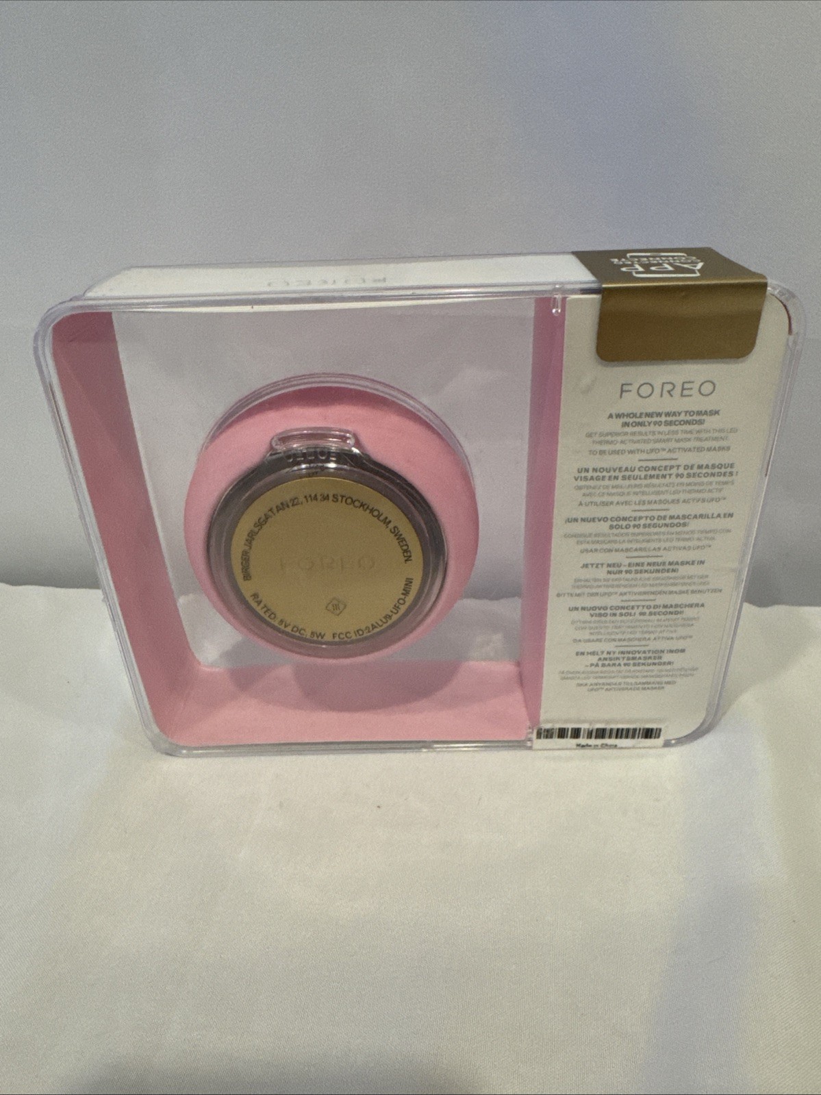 FOREO UFO Mini LED Thermo Activated Smart Mask NEW Facial Pearl Pink