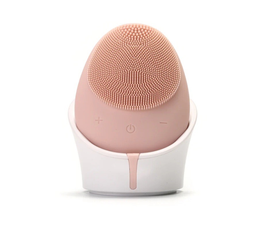 NEW Timeless Facial Cleansing Brush ~ Timeless Organics ~ Powder Pink ~ Wireless
