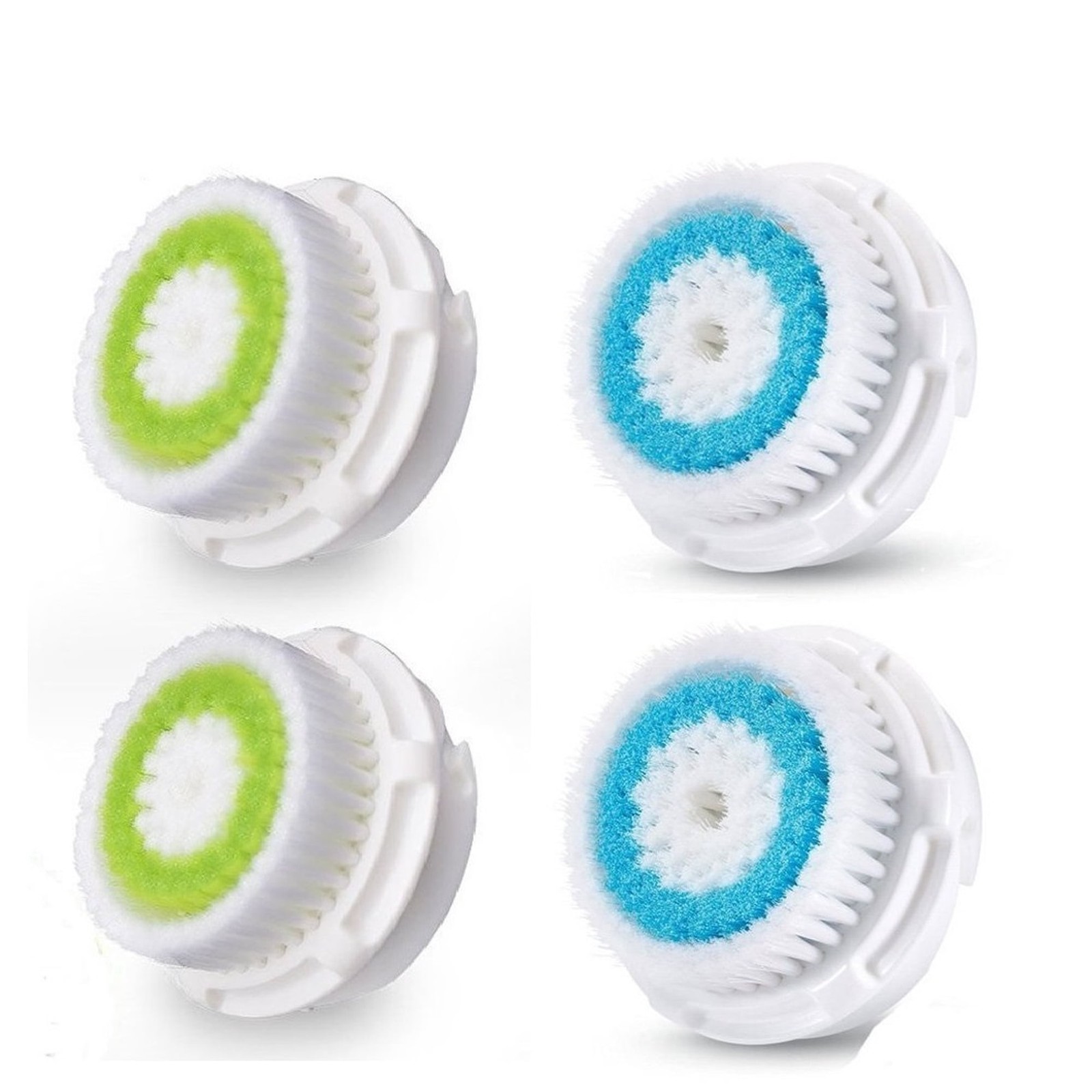 RIGHTFULLY YOURS 4-Pack: 2 Acne 2 Deep Pore Replacement Facial Brush Heads