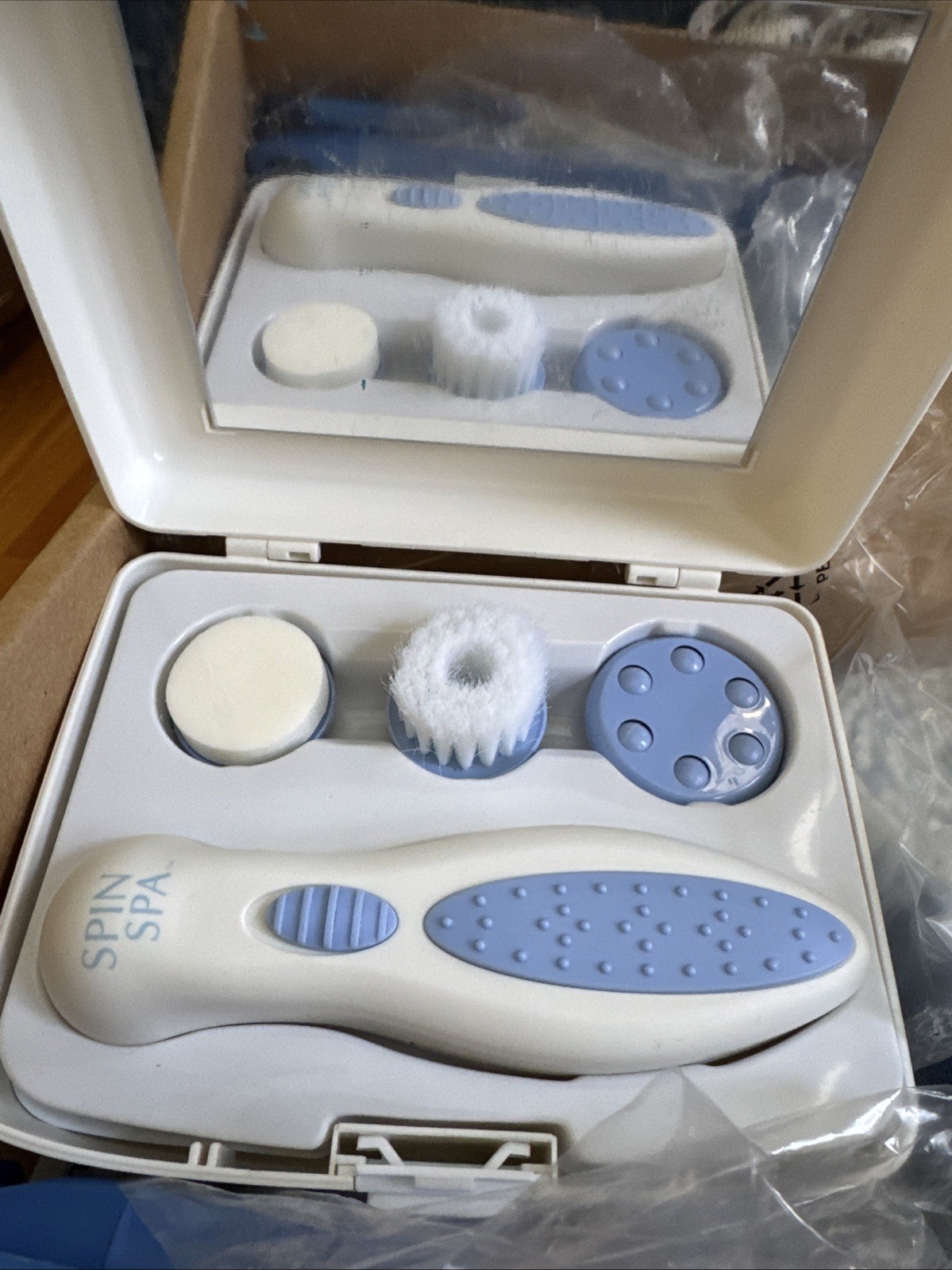 Spin Spa Spinning Spa Brush Facial & Body Cleansing Brush Set with Attachments