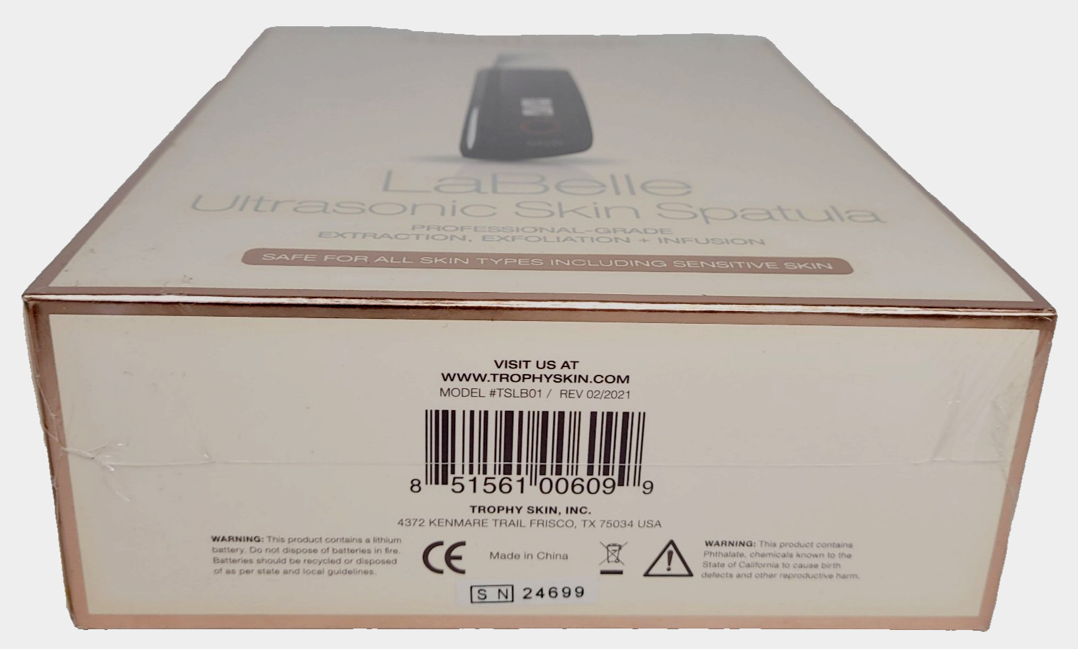 Trophy Skin LaBelle Ultrasonic Skin Spatula Professional Grade Skin Care SEALED