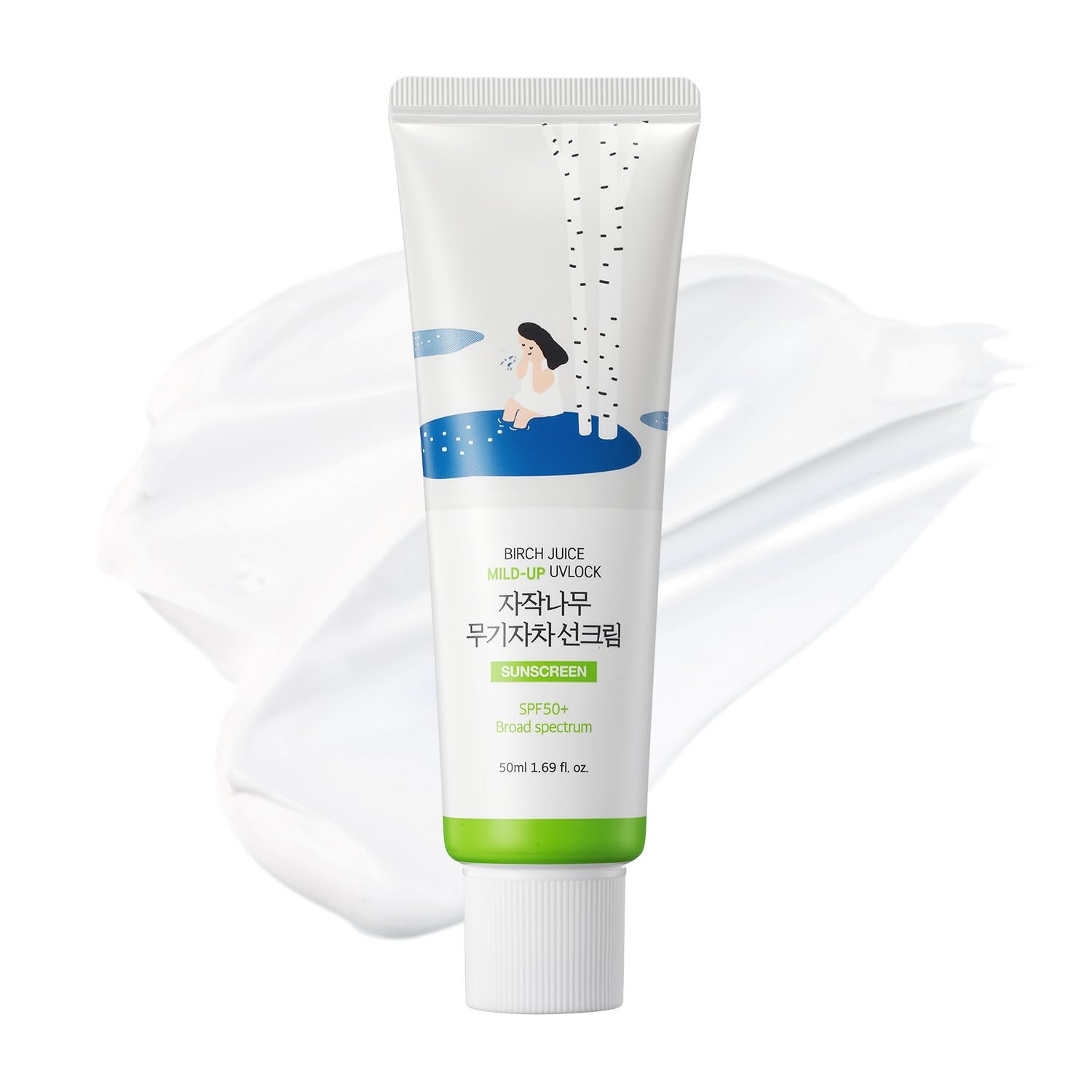 ROUND LAB Birch Juice Mild-up Sunscreen UV LOCK 1.69 Fl Oz (Pack of 1)