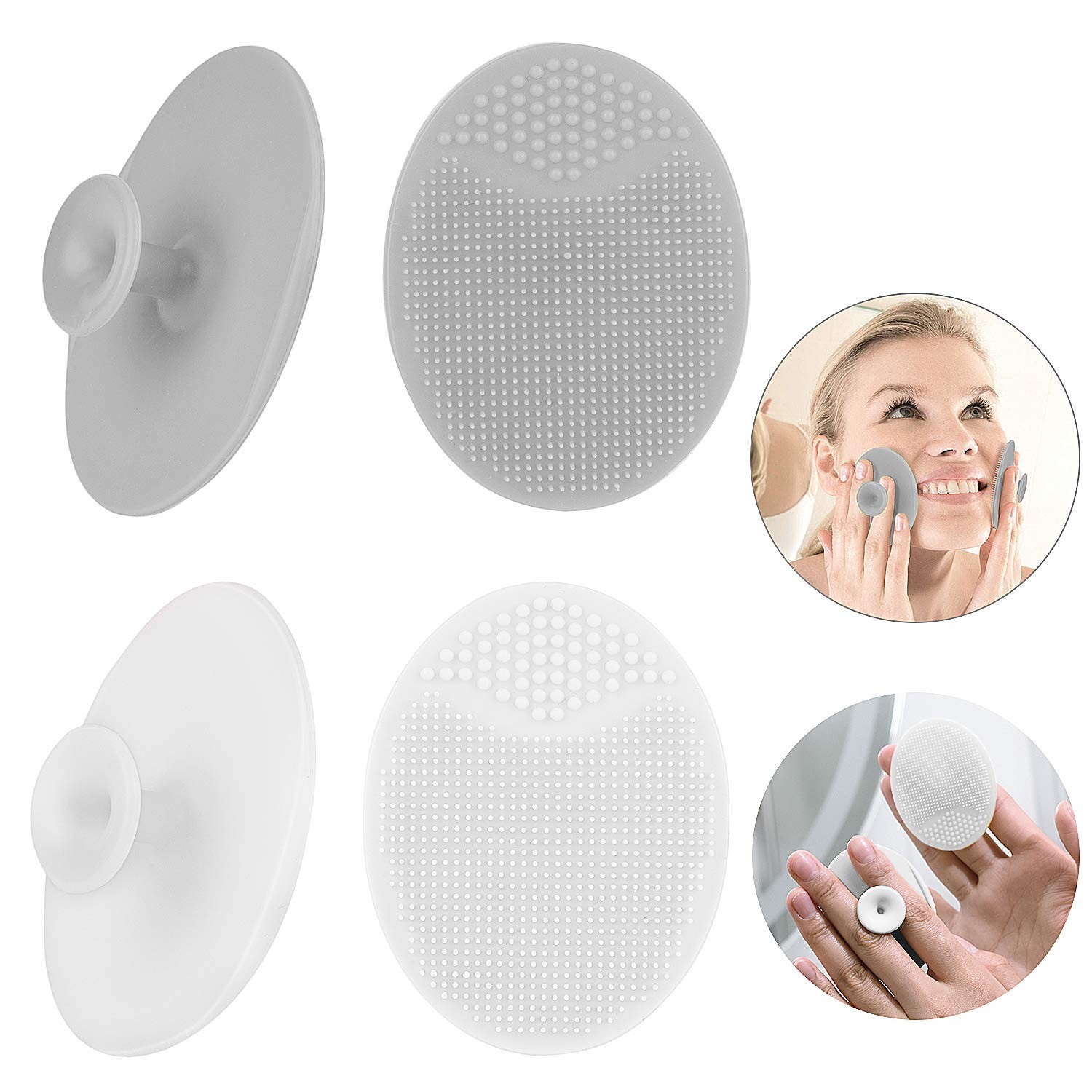 Silicone Face Scrubber Exfoliator Facial Cleansing Pads Precision Pore Cleansing