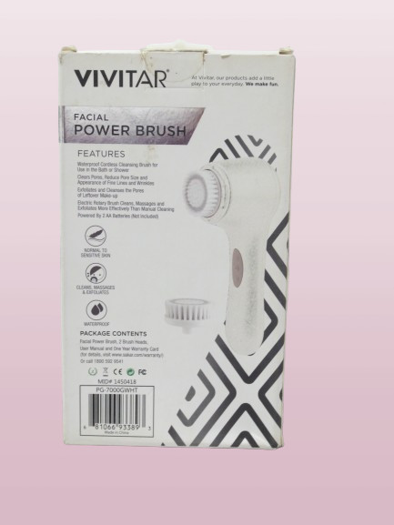 VIVITAR SIMPLY BEAUTIFUL FACIAL POWER BRUSH NEW GLITTER SERIES BOXED