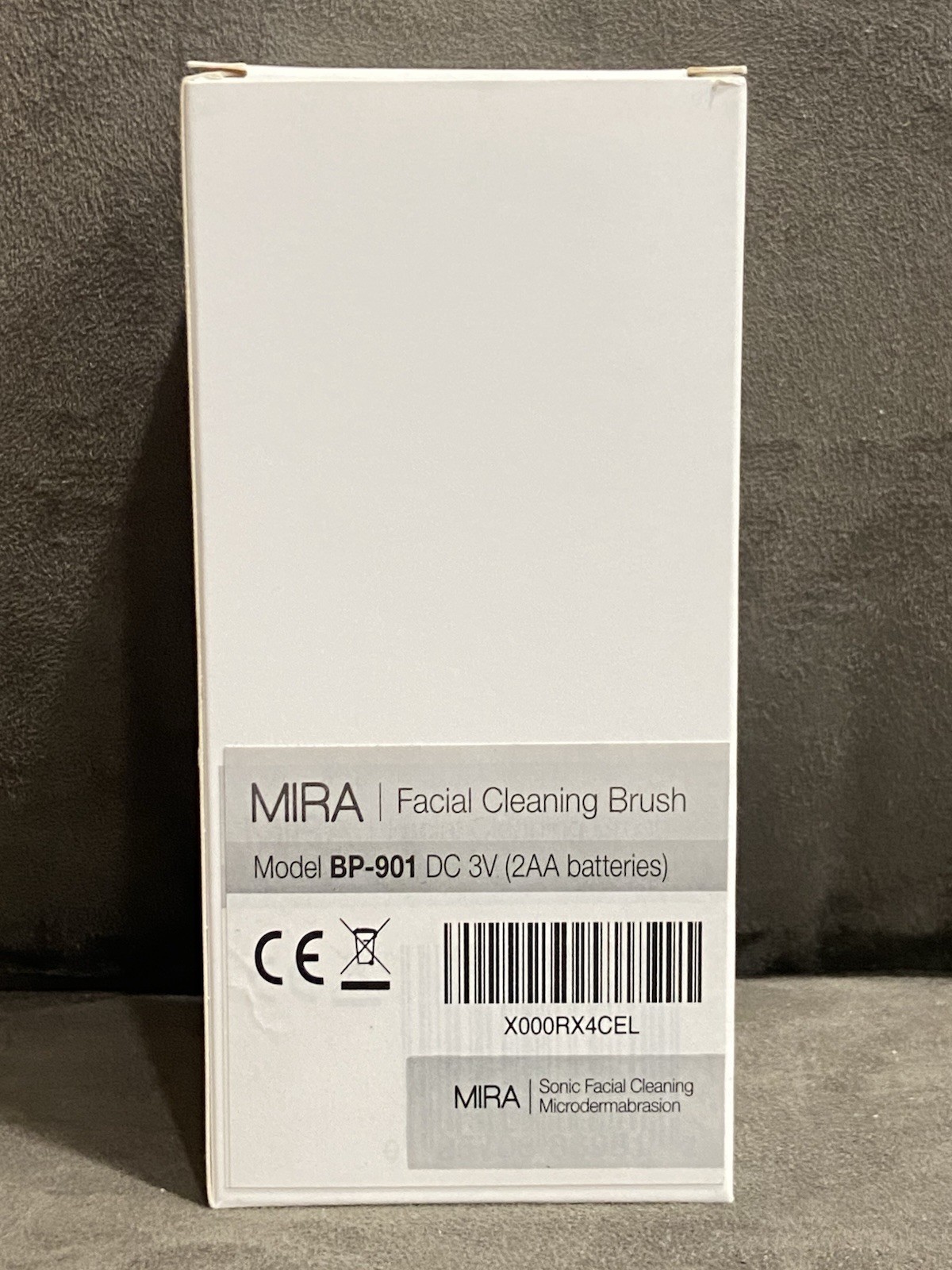 SONIC GLOWING FACE MIRA WHITE BATTERY OPERATED FACIAL CLEANING SPIN BRUSH – NEW!