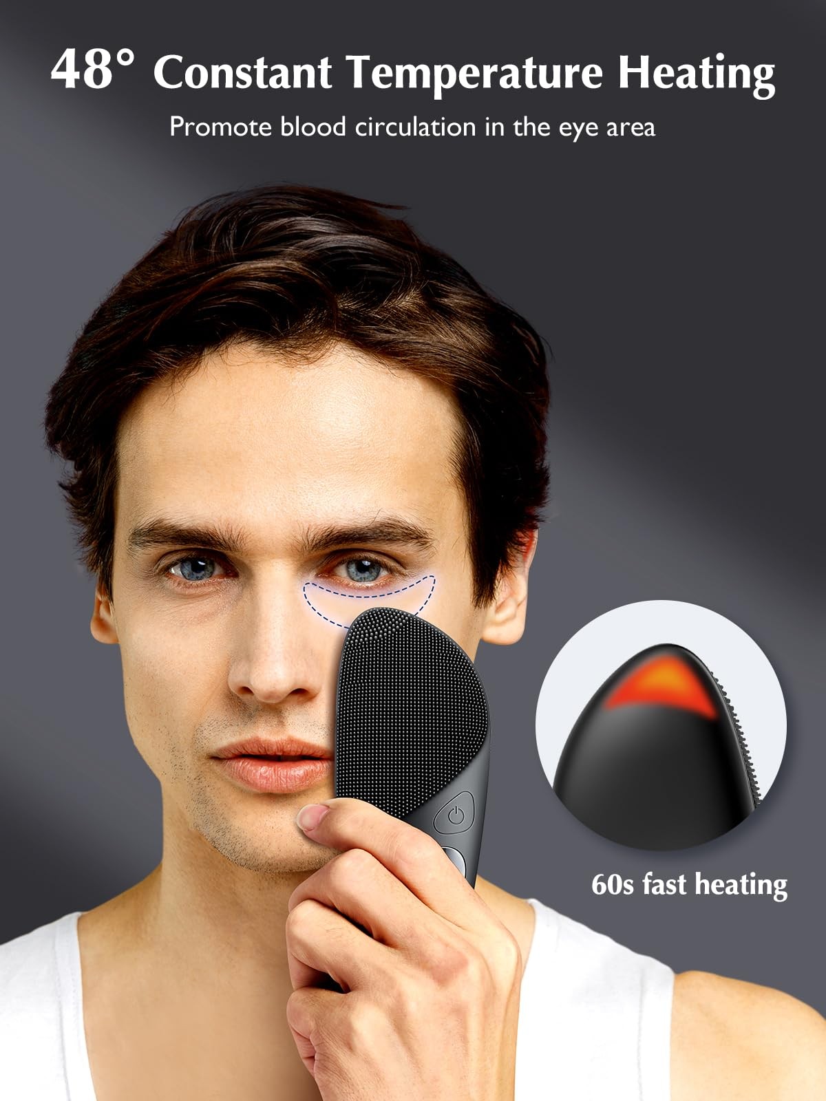 JMY05 Silicone Scrubber Cleansing Brush: Portable Waterproof Rechargeable Was…
