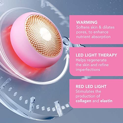 FOREO UFO FACE MASK TREATMENT LIGHT THERAPY FOR FACE – PEARL PINK