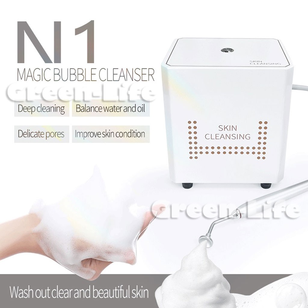 Magic Oxygen Bubble Machine Skin Cleaning Beauty Salon Facial Deep Clean Tender