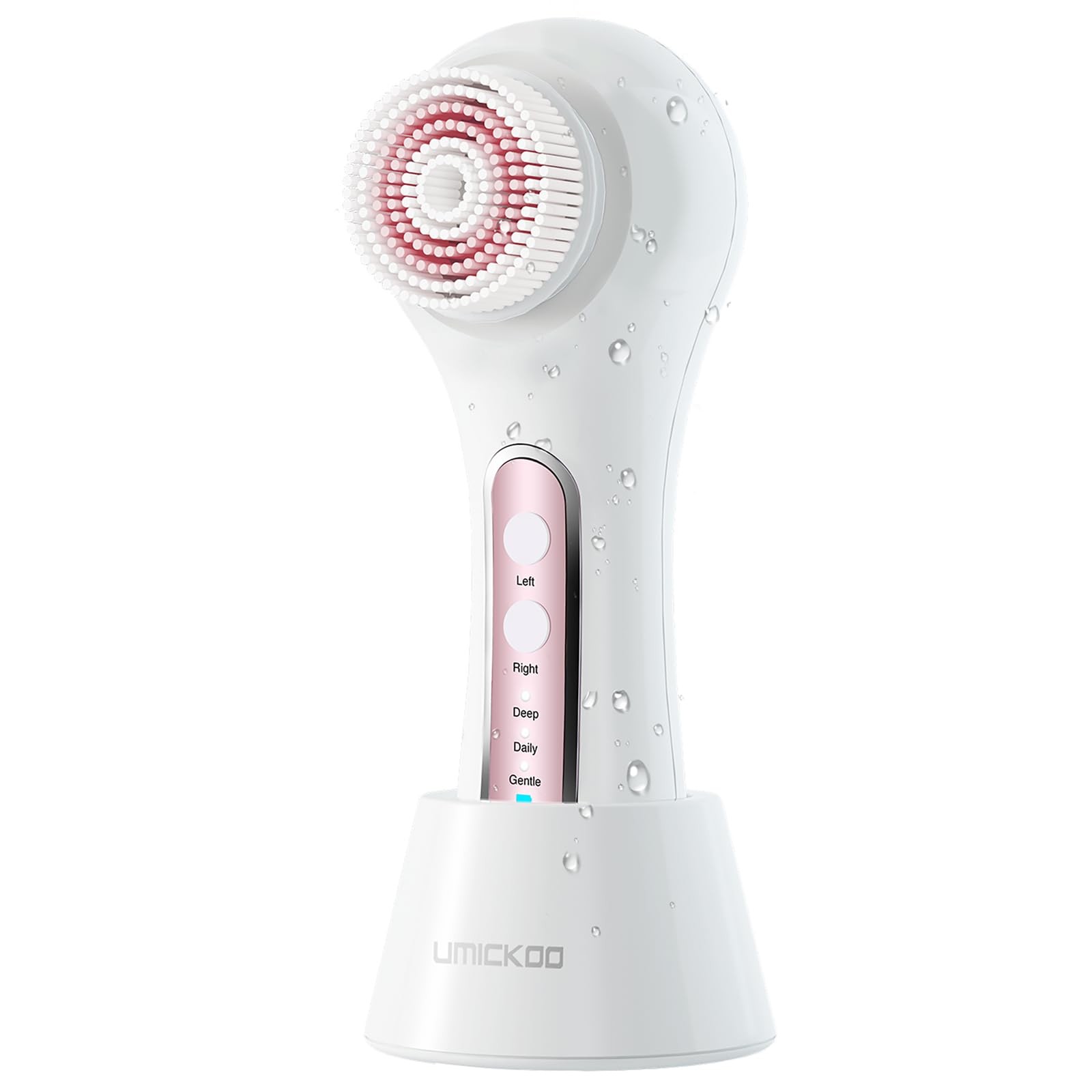 UMICKOO Face Scrubber ExfoliatorFacial Cleansing Brush Rechargeable IPX7