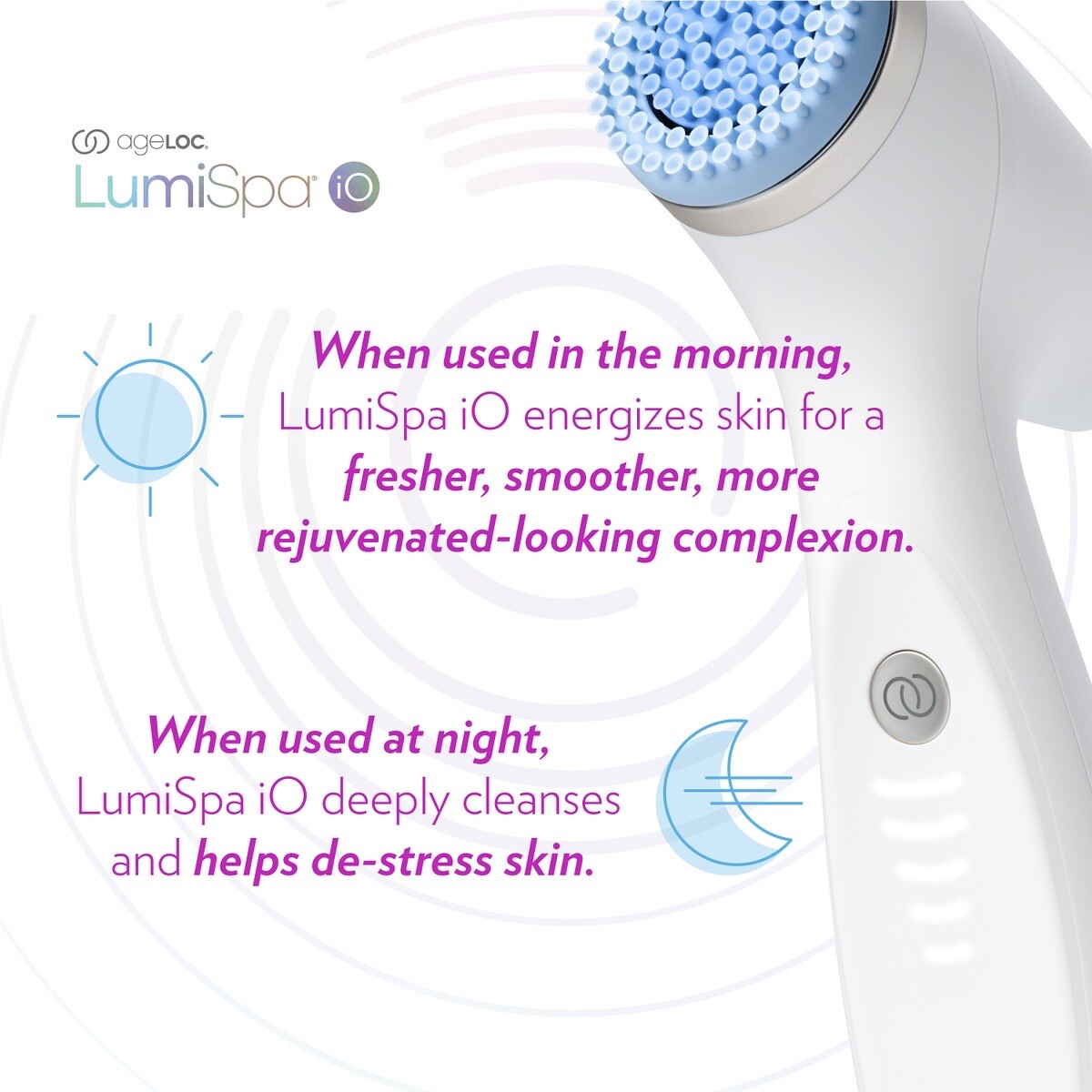 Rose Gold NuSkin ageLOC LumiSpa iO Facial Device BRAND NEW + DRY cleanser