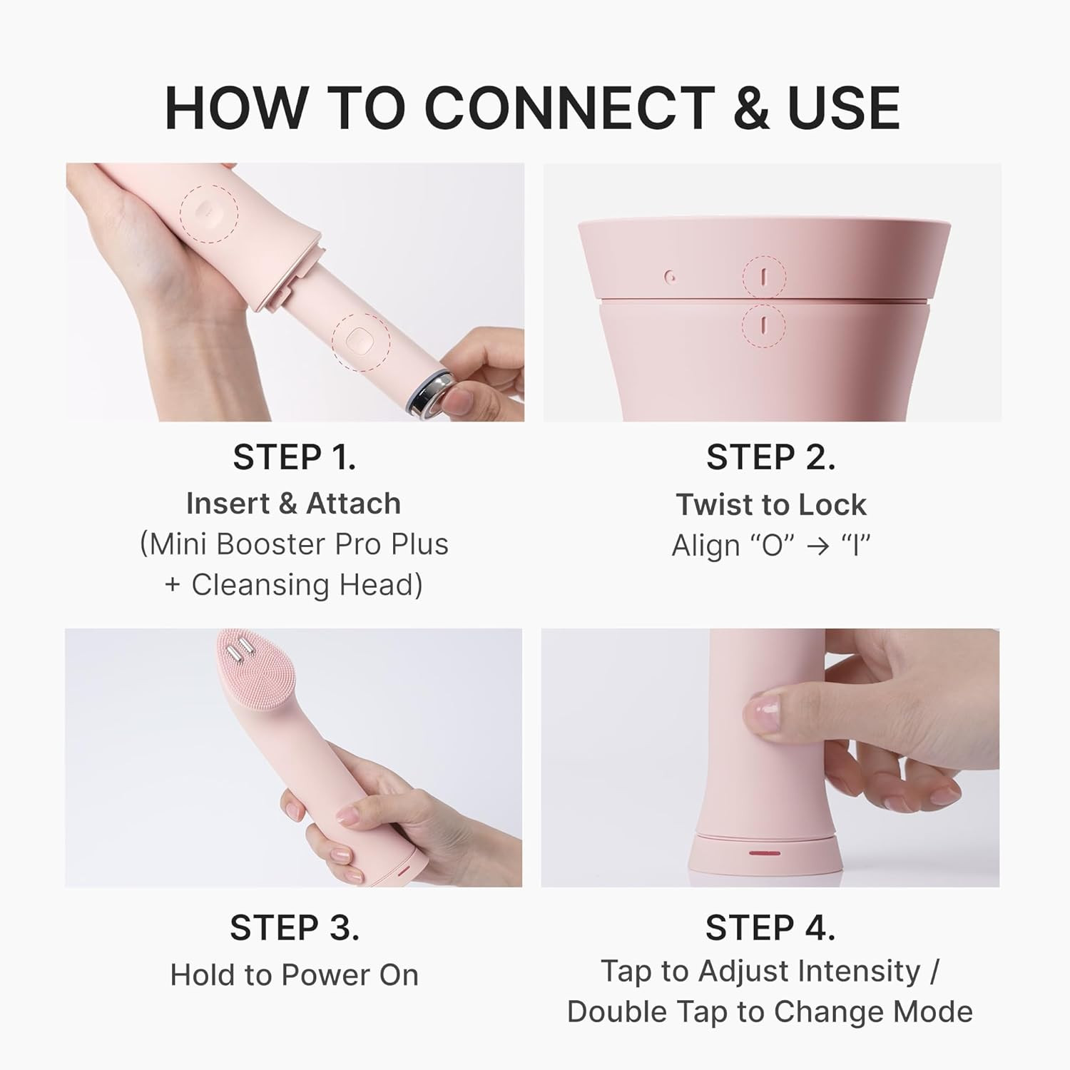 Mini Booster Pro plus Cleansing Device Set | 2-In-1 Facial Cleansing, Skincare D