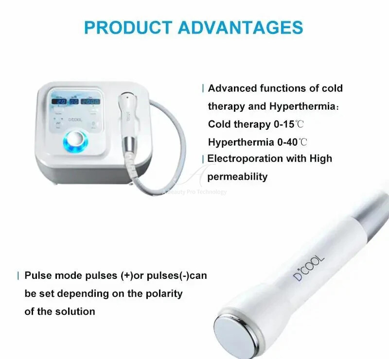 Cool and Hot Skin Cryo Facial Cooling Massager Facial Care Beauty Equipment New