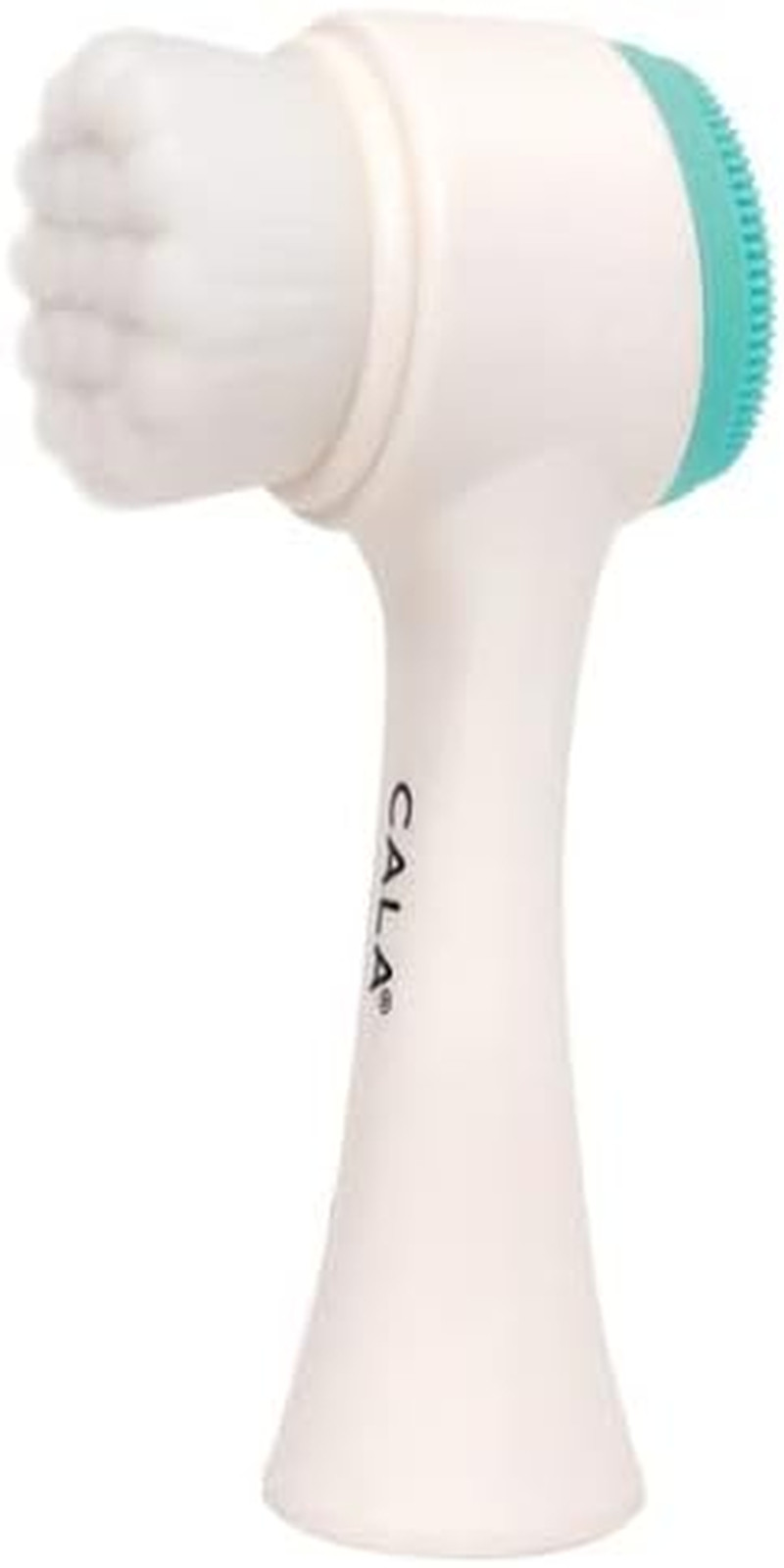 CALA Dual-Action Facial Cleansing Brush (Mint), Superfine Soft Bristles Deep Cle