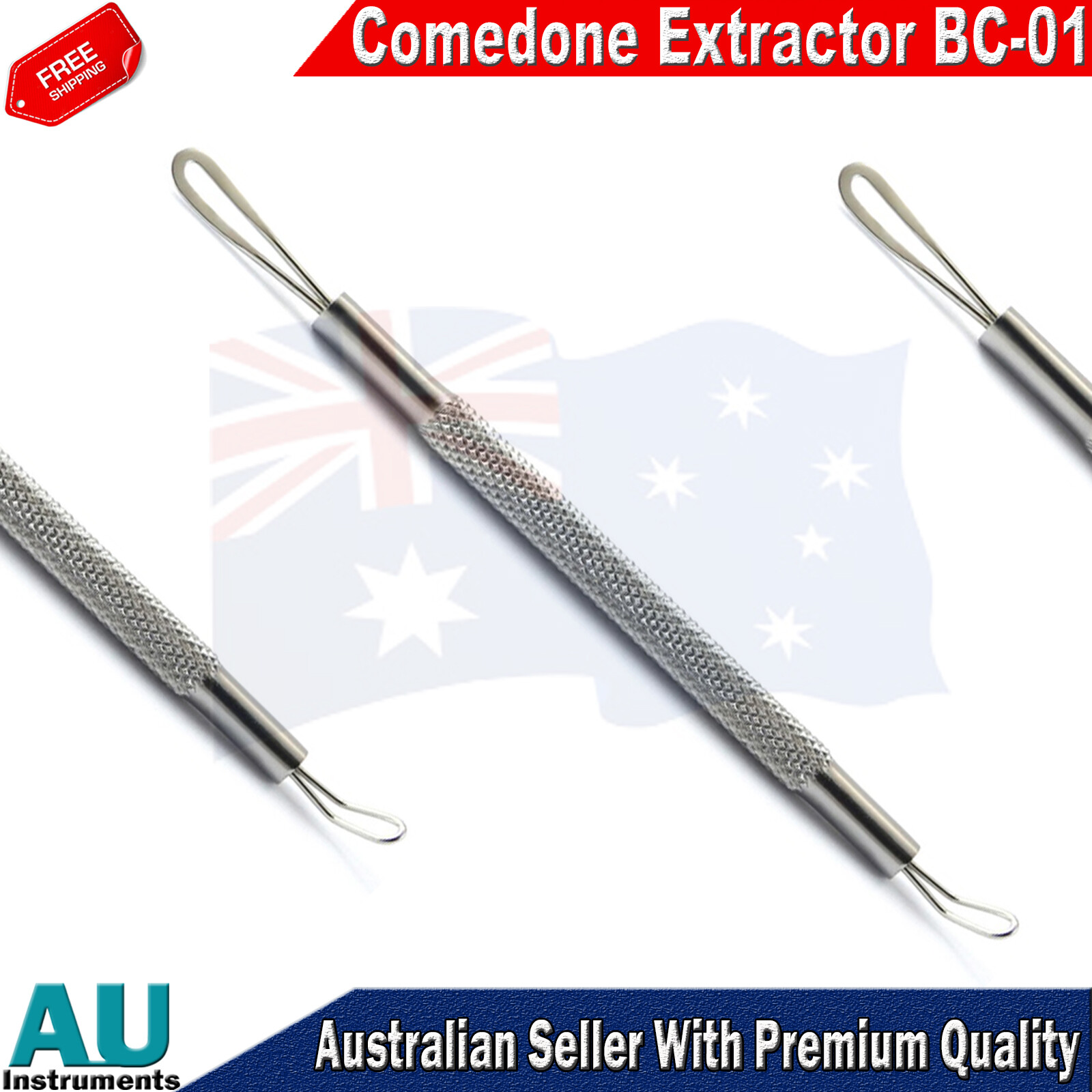 Blackhead Remover Comedone Tools Pimple Blemish Dermatologist Facial Acne Clean