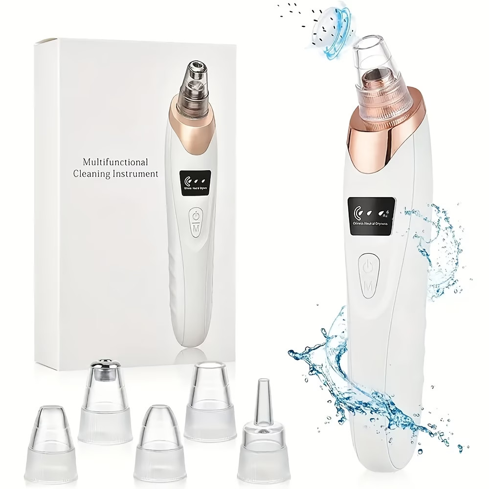 Facial Cleansing Device – 5-Prong USB Rechargeable Electric Tool Skincare Gadget