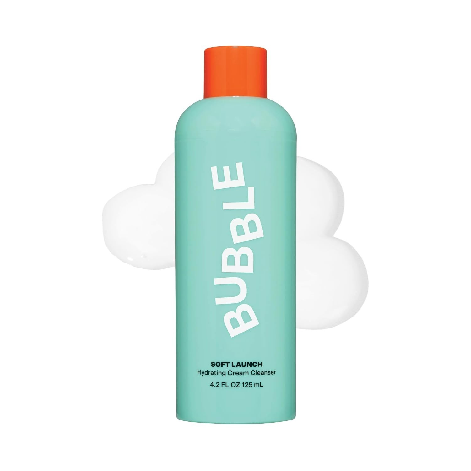 Bubble Skincare Soft Launch Cream Cleanser – 4.2 Fl Oz (Pack of 1), White