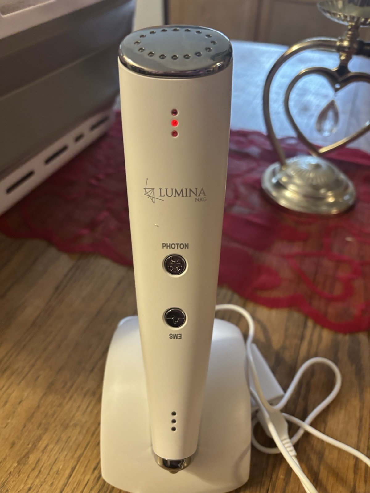 Lumina Microcurrent Facial Toning Device with Charging Dock