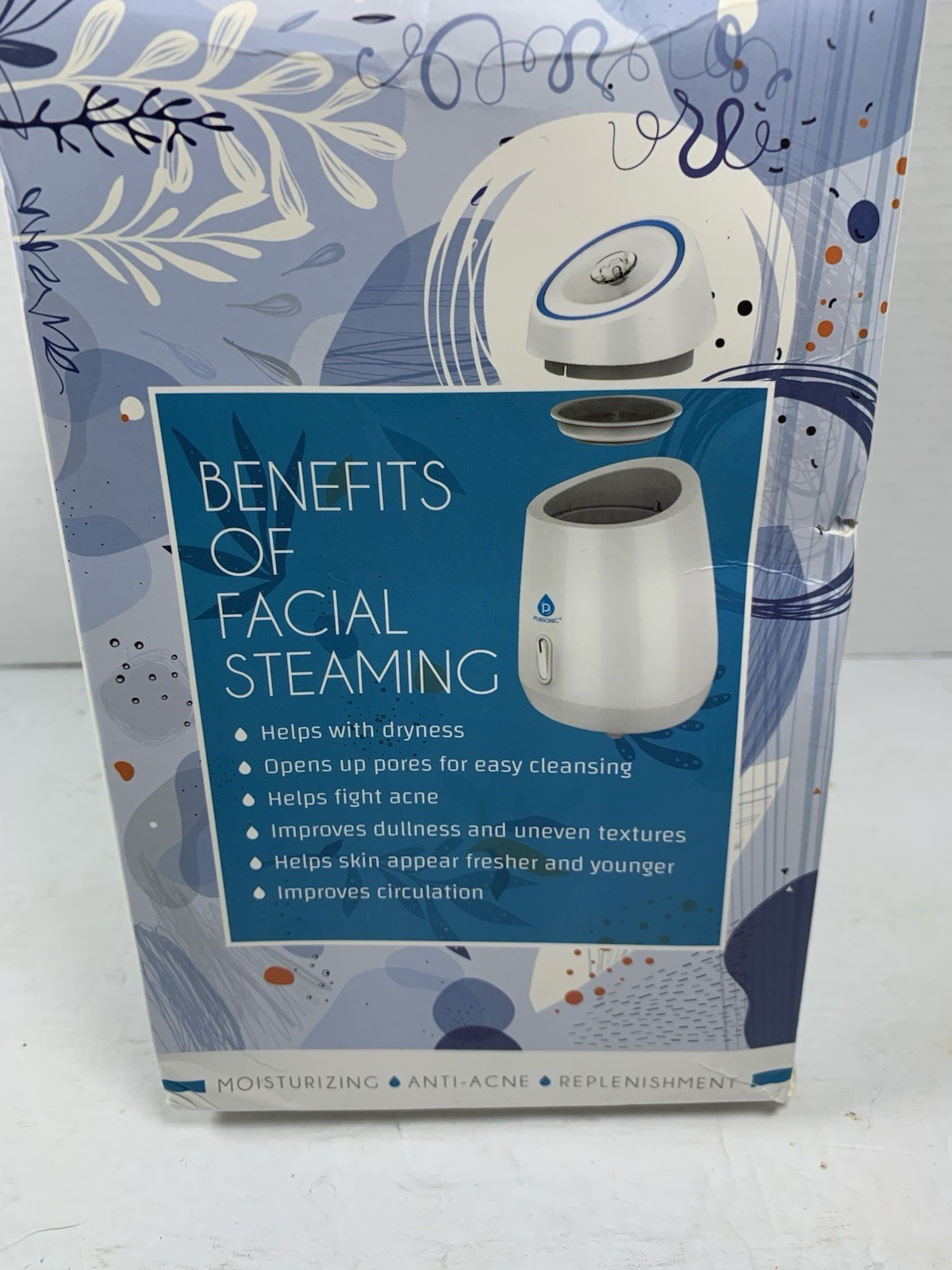 Pursonic Facial Steamer Moisturizer Anti-Acne Skin Clean, Refresh & Nourish NEW