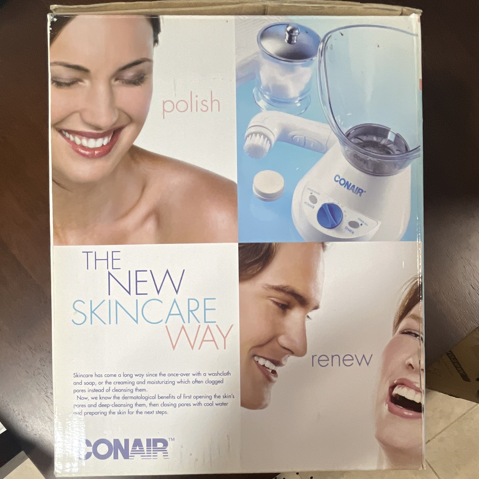 Conair Facial Sauna MDF2R Bonus Face Brush Timer Auto Shut-Off 3-Speed