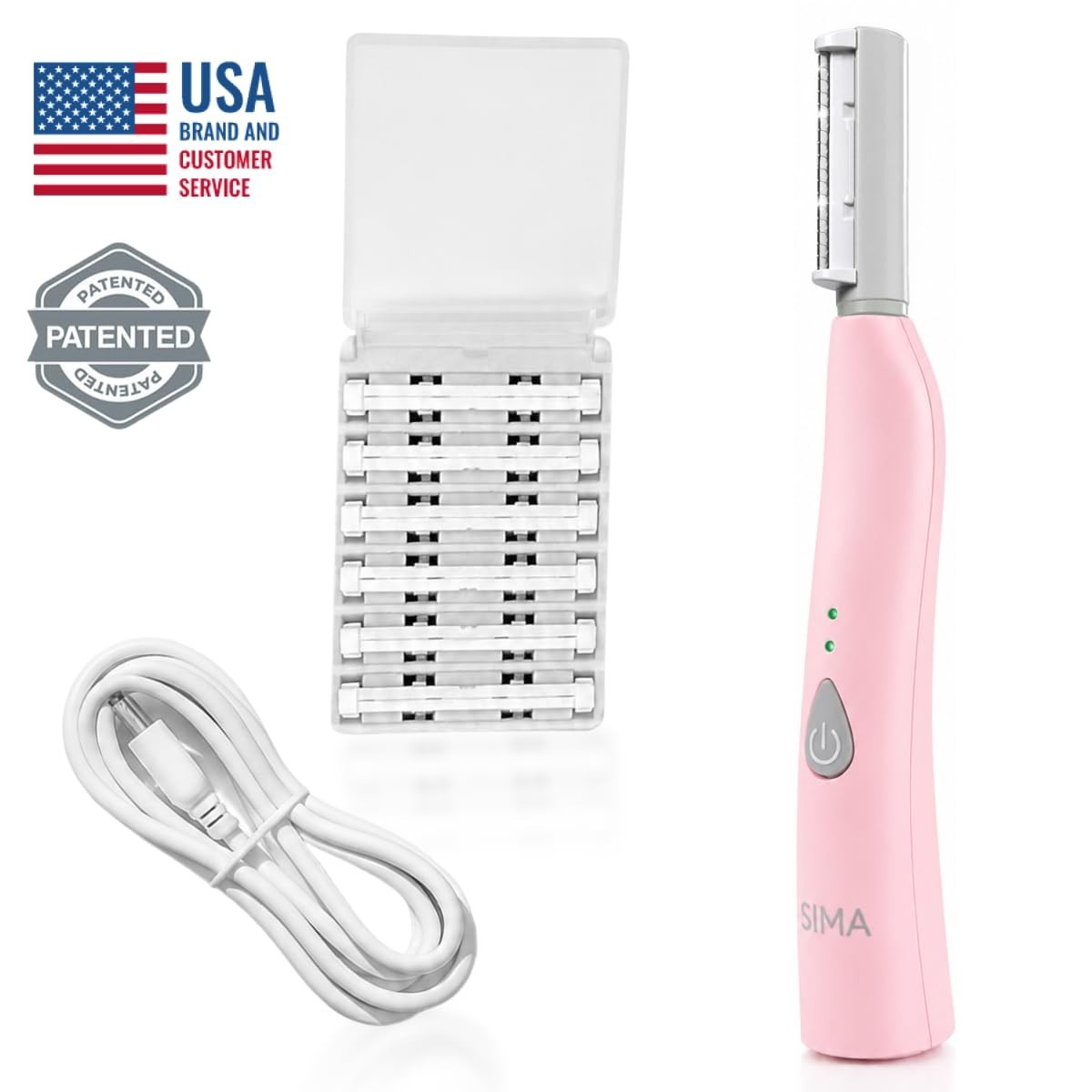 Painless 2-in-1 Exfoliating Razor for Women – 3 Speeds