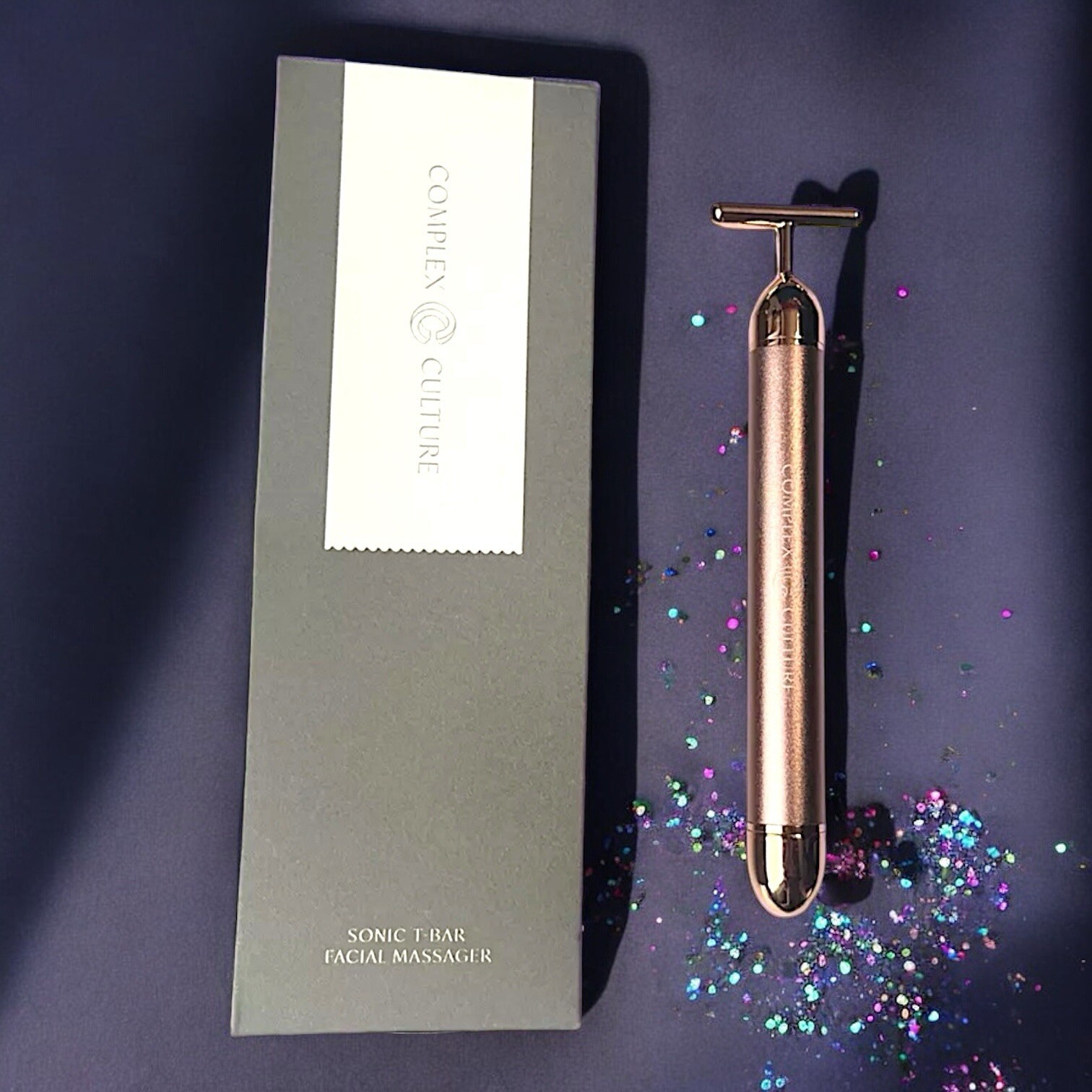 COMPLEX CULTURE SONIC T-BAR FACIAL MASSAGER FULL SIZE Brand New in Box