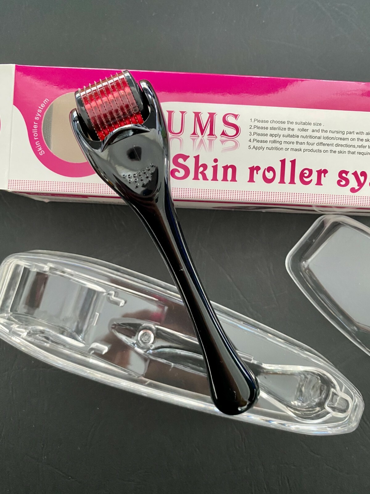 Titanium Skin Derma Roller 540 Red Micro Needles 0.5mm – Free AUS Postage