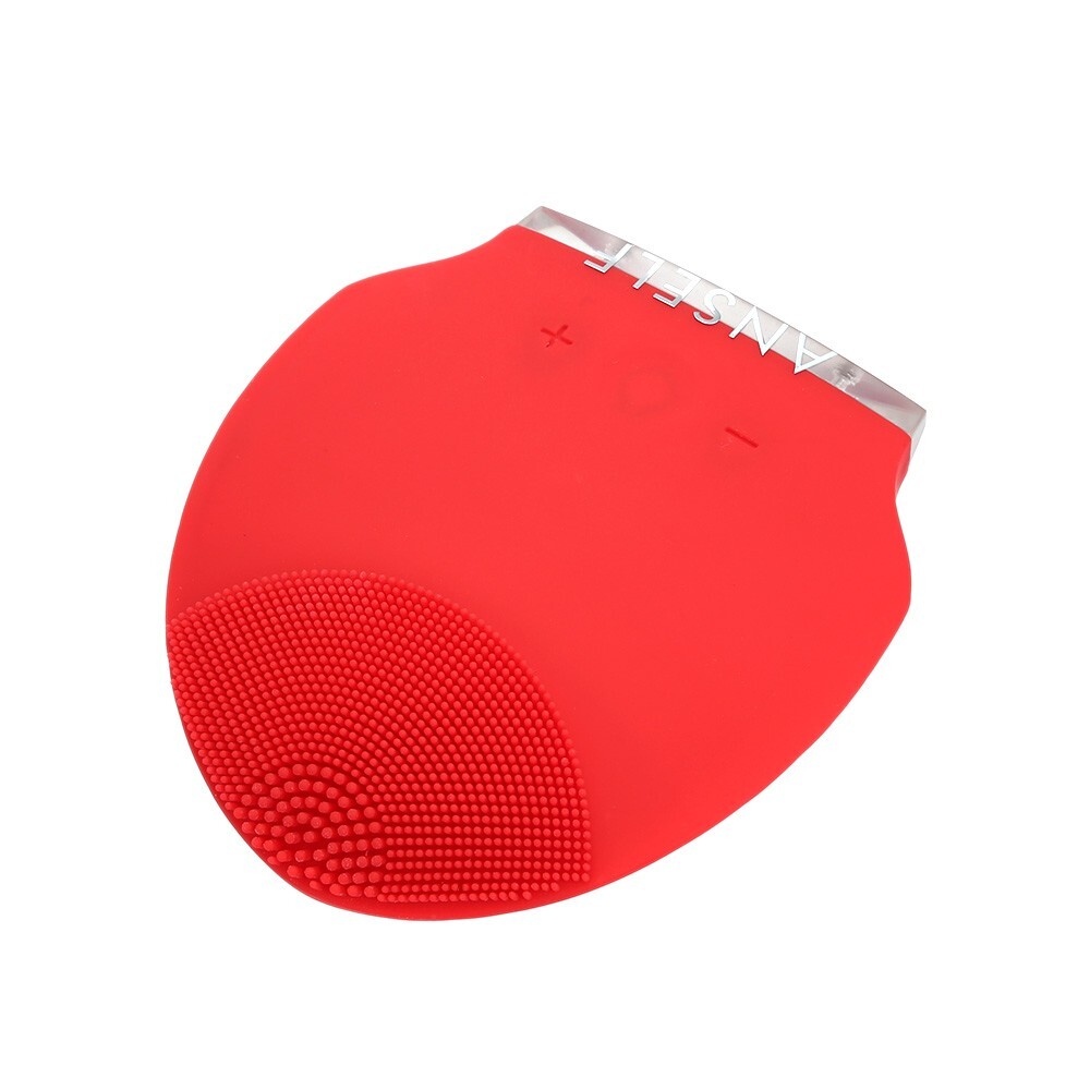 Anself Silicone Waterproof Rechargeable Electric Face Brush Mini Ultrasonic Face