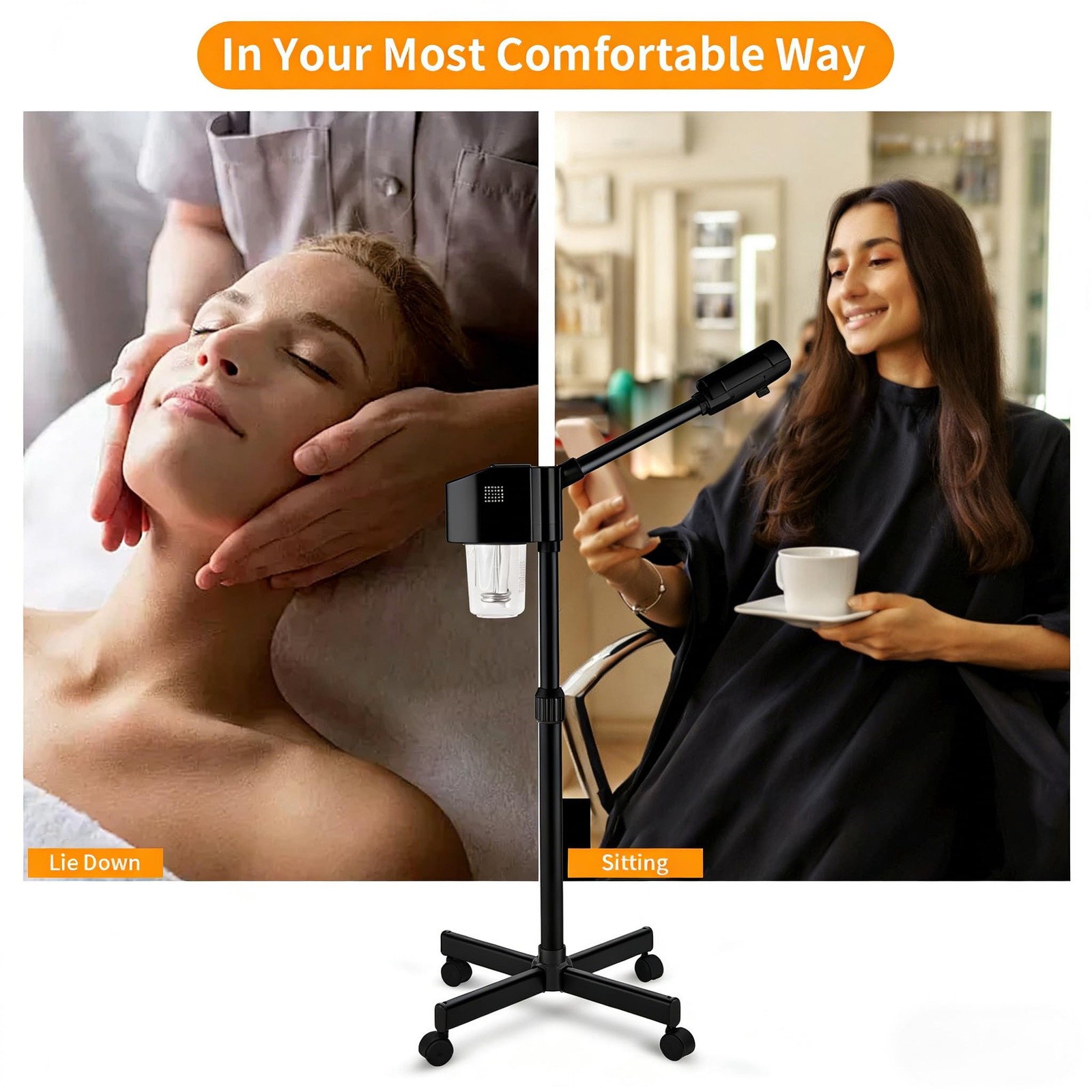 Professional Facial Steamer, Hot Mist Spray & Ozone, Face Steam Suitable for …