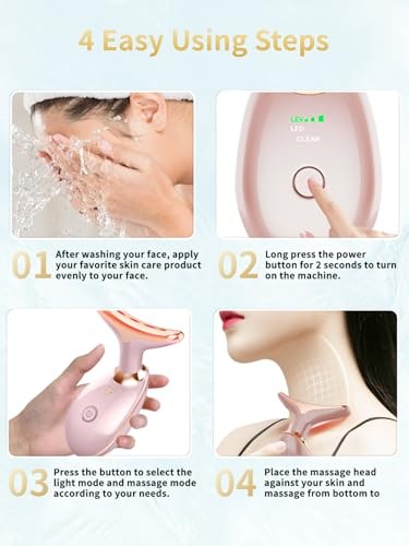 YOLOPIM FACIAL BEAUTY DEVICE MULTIFUNCTIONAL FACIAL SKIN CARE – GLOSSY PINK
