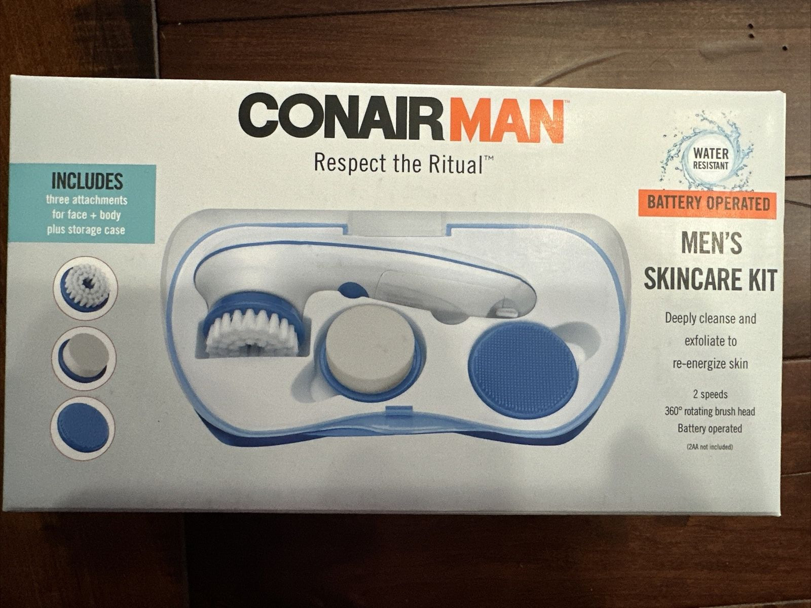 Conair Man Battery Operated Men’s Skincare Kit NEW – Model FCB2M – Men Male Care