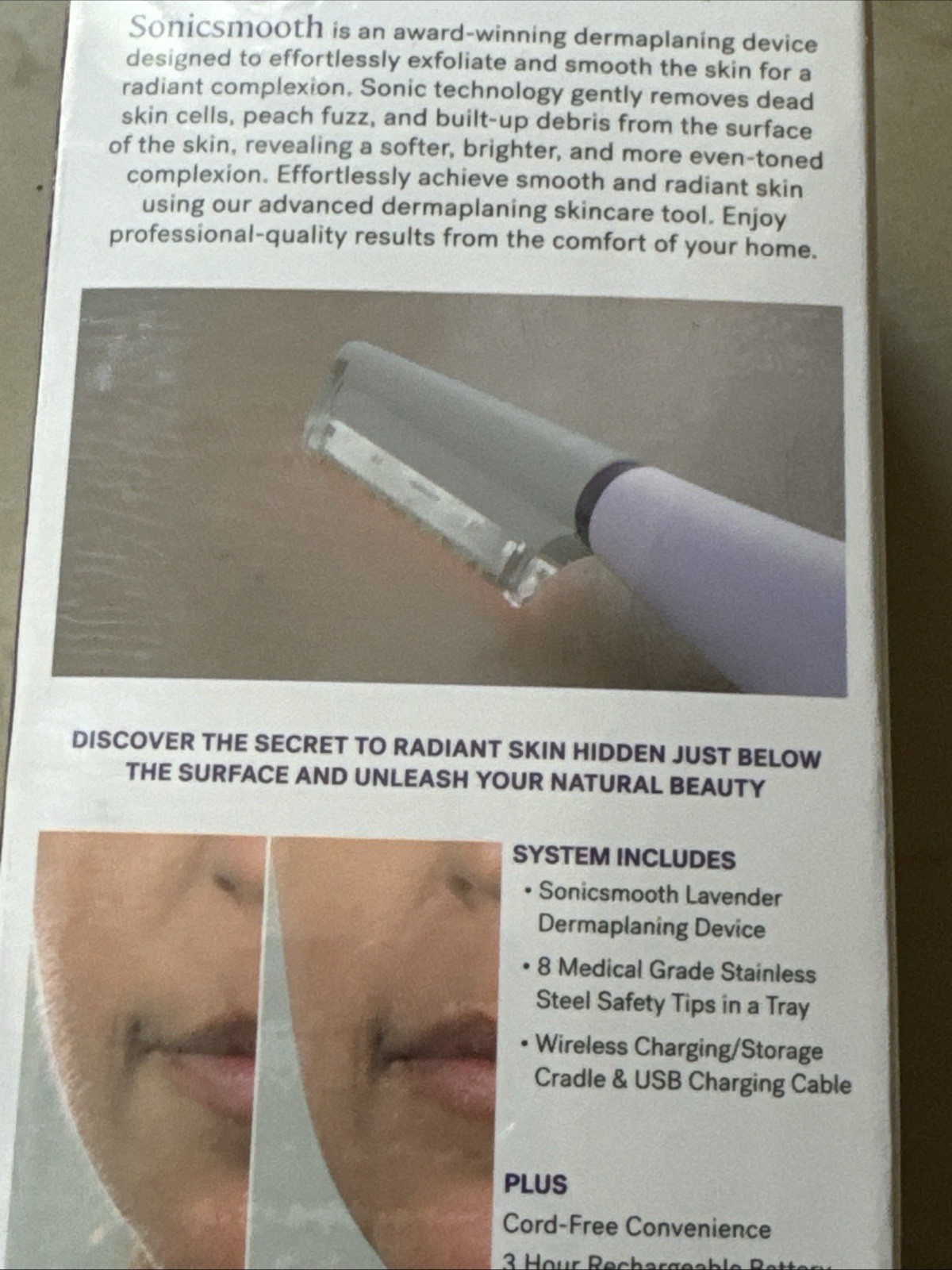 Michael Todd Sonicsmooth Dermaplaning System – Purple New Sealed Box