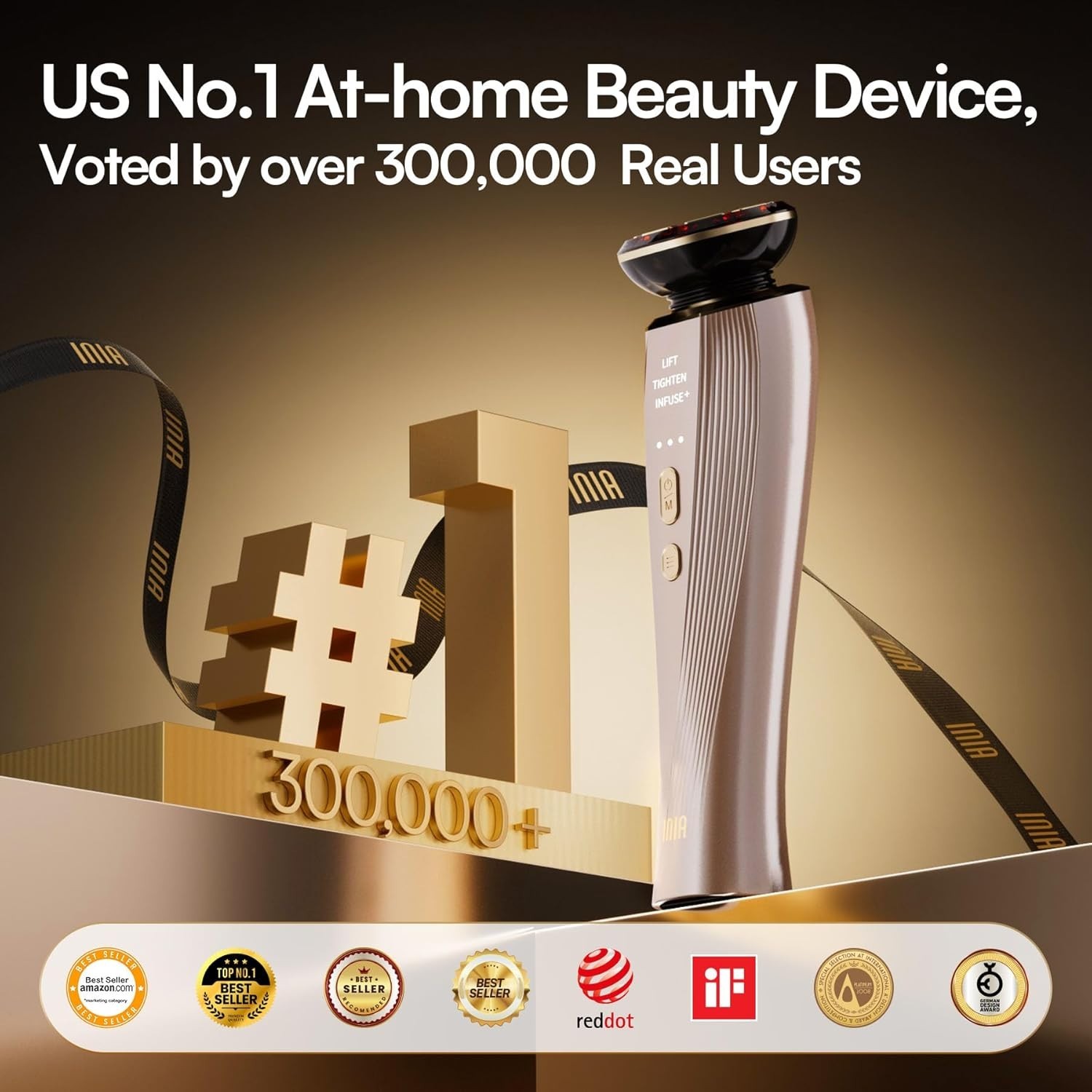 Youthful Radiance: Flare 3-in-1 Facial Device with LIFT, TIGHTEN & INFUSE Modes