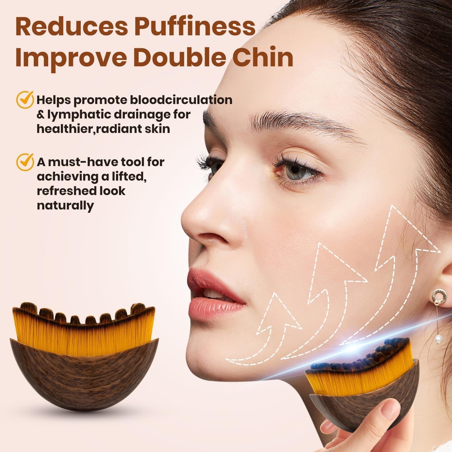 2pcs New Lymphatic Contour Face Brush, Face Brush for Lymphatic Drainage,Soft…