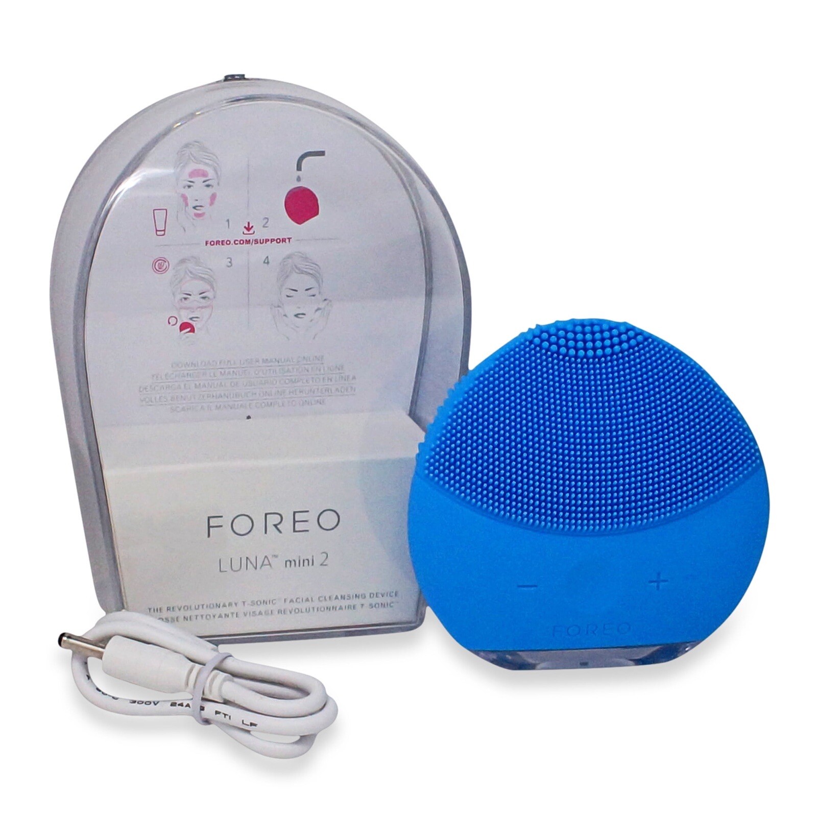 FOREO Luna Mini 2 T-Sonic Facial Cleansing Brush Pink ( Pack Of 5)