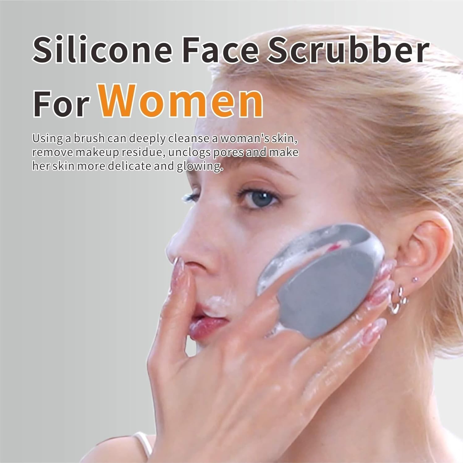 Ultra-Soft Silicone Face Scrubber – Gentle Deep Cleansing for All Skin Types